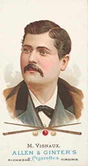 Lindner Eddy Claus Prints: Maurice Vignaux, Billiard Player, from Worlds Champions