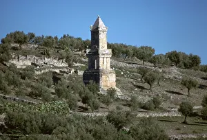 Bajah Collection: The Mausoleum of Atchan, with a phoenician inscription. Artist: CM Dixon