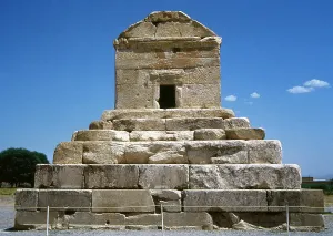 Mausoleum of Cyrus the Great, Achaemenid king of Persia, Pasargadae, Iran, Achaemenid Empire, 1994. Creator: LTL