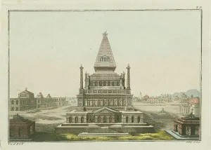 Fischer Von Erlach Prints: The Mausoleum at Halicarnassus, 1801