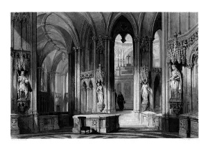 Count Of Paris Prints: Mausoleum of the Orleans family, Chapel of Dreux, France, 1875. Artist: Henry Adlard