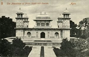 Marble Collection: The Mausoleum of Prince Itmad-ood-Dowlah. Agra. Creator: Unknown