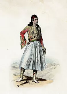 Demetrius Collection: Mavromichalis Demetrius, Prince of Greece, engraving from 1870