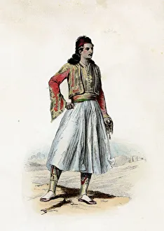 Mavromichalis Demetrius, Prince of Greece, engraving from 1870 Mavromichalis Demetrius, Prince of Greece, engraving from 1870