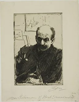 Max Liebermann, 1891. Creator: Anders Leonard Zorn