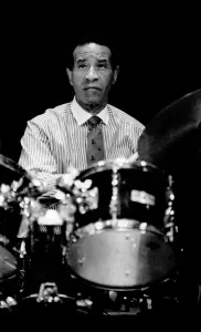 Drummer Prints: Max Roach, Royal Festival, Hall, London, 1989. Artist: Brian O Connor
