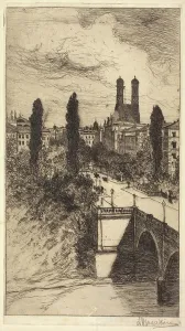 1885 Prints: Maximiliam Street and Frauenkirche
