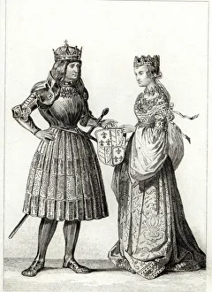 Maximilian I (1459-1519), emperor of Germany from 1493-1519 with Mary of Burgundy