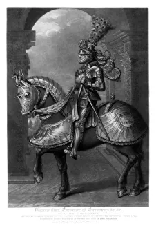Maximilian I, Holy Roman Emperor, (1816).Artist: Charles Turner Maximilian I, Holy Roman Emperor, (1816).Artist: Charles Turner