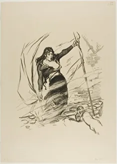 Flagpole Prints: May 1871, May 1894. Creator: Theophile Alexandre Steinlen