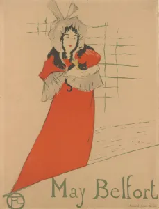 May Belfort, 1895. 1895. Creator: Henri de Toulouse-Lautrec