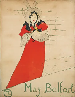 May Belfort (Poster). Artist: Toulouse-Lautrec, Henri, de (1864-1901) May Belfort (Poster). Artist: Toulouse-Lautrec, Henri, de (1864-1901)