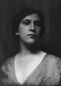 V Neck Prints: May, Miss, portrait photograph, 1913. Creator: Arnold Genthe