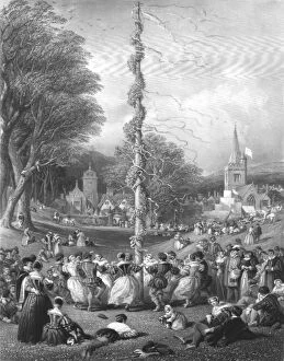 Nash Collection: The May-pole, 1866. Artist: Charles Cousen