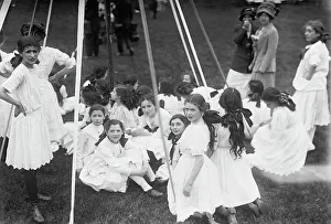 Central Park Prints: May Pole - Central Park, between c1910 and c1915. Creator: Bain News Service