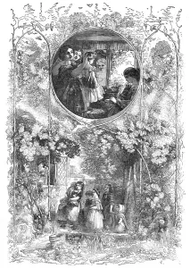 May Day Prints: The May Queen, and Going A-Maying, 1856. Creator: Unknown