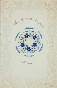 Forget Me Not Prints: May Thy Path be Strewed with Roses (valentine), n. d. Creator: George Kershaw