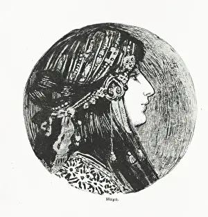 Sawyer Prints: Maya, 1896. Creator: Amy Sawyer