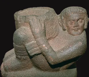 Maya Eagle-vase offering bowl for the hearts of sacrificial victims. Artist: Unknown Maya Eagle-vase offering bowl for the hearts of sacrificial victims. Artist: Unknown