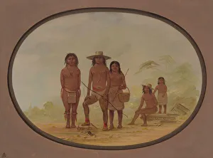 Witch Doctor Prints: Five Maya Indians, 1855 / 1869. Creator: George Catlin