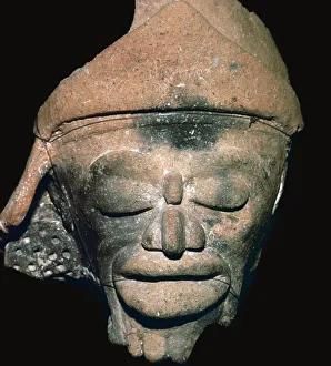 Mayan pottery incense burner, 8th century