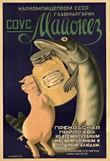 Graphic Design Collection: Mayonnaise Sauce, 1938. Creator: Prokoptsev, Stepan Stepanovich (1905-1943)