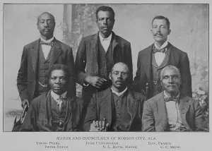 Davis Prints: Mayor and councilmen of Hobson City, Ala