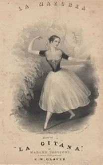 Mazurka danced in La Gitana by Marie Taglioni, c1840