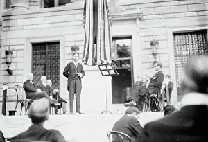 Founding Father Prints: McAneny at Jefferson unveiling, 1914. Creator: Bain News Service