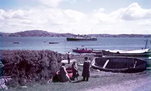 Island Prints: McBrayn's steamer off shore