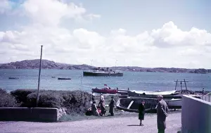 Island Prints: McBrayn's steamer off shore