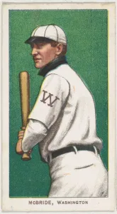 American League Collection: McBride, Washington, American League, from the White Border series (T206) for the Ameri