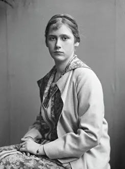 Hairband Prints: McCormick, Katrina, Miss, portrait photograph, 1927 Creator: Arnold Genthe