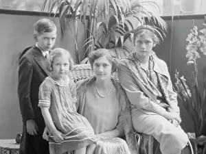 Group Portraits Prints: McCormick, Medill, family of, portrait photograph, 1927 May 8. Creator: Arnold Genthe