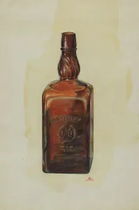 Glasswork Prints: McHenry Bottle, c. 1938. Creator: Ralph Atkinson