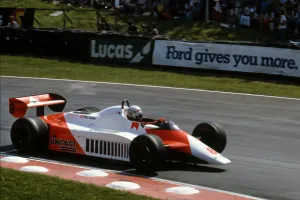 Racing Car Prints: McLaren MP4B, Niki Lauda, 1982 British Grand Prix at Brands Hatch. Creator: Unknown