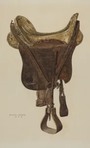 Saddle Gallery: McLellan Saddle, 1938. Creator: Walter Praefke