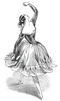 Elssler Gallery: Md.elle Fanny Eissler dancing 'The Saragossa', 1844. Creator: Unknown