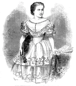 Child Prodigy Prints: Mdlle. Humler, the Swedish Violinist, 1858. Creator: Unknown