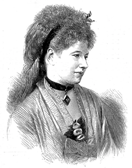 Croatia Prints: Mdlle. Ilma de Murska, 1873. Creator: Unknown