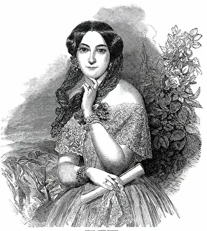 Mezzo Soprano Prints: Mdlle. Jetty Treffz, 1850. Creator: Unknown
