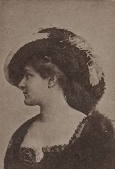 Photolithograph Prints: Mdme. de Bebian, from the Actresses series (N67) promoting Virginia Brights Cigarettes
