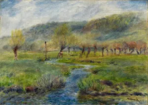 Meadow Prints: The meadow, c1880. Creator: Renoir, Pierre Auguste (1841-1919)