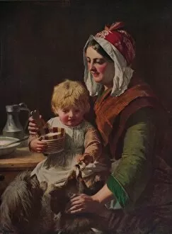 International Art Past And Present Collection: Meal Time, c1850, (c1915). Artist: John Phillip
