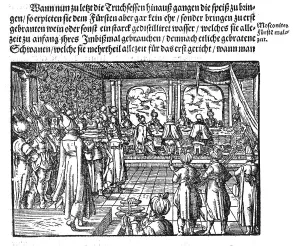 A Meal of Tsar (From Die Moskouitische Chronica by S. Herberstein), 1579. Artist: Anonymous A Meal of Tsar (From Die Moskouitische Chronica by S. Herberstein), 1579. Artist: Anonymous