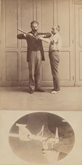 Fingers Prints: Measurement of Left Middle Finger, ca. 1893. Creator: Alphonse Bertillon