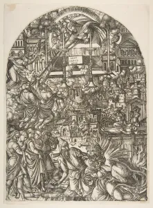 Jean Duvet Prints: The Measurement of the Temple, from the Apocalypse. n. d. Creator: Jean Duvet
