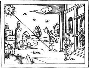 Surveying Prints: Measuring the altitude of the Sun, 1539