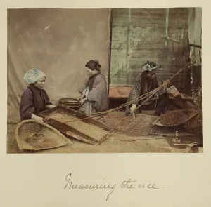 Workwear Prints: Measuring the Rice, about 1873-1883. Creator: Shinichi Suzuki I