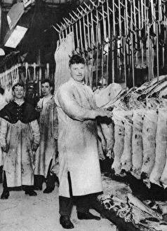 A meat porter, Smithfield Market, London, 1926-1927